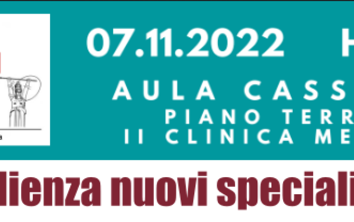 Evento accoglienza nuovi specializzandi SIGM