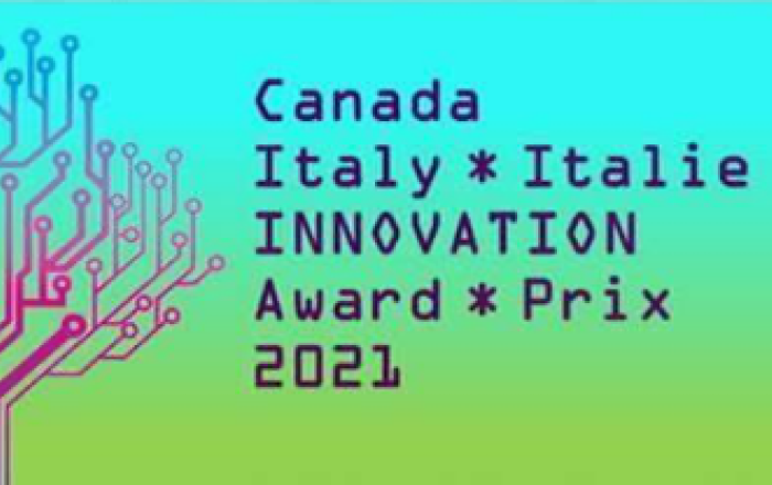 Premio Canada-Italia per l'Innovazione 2021.