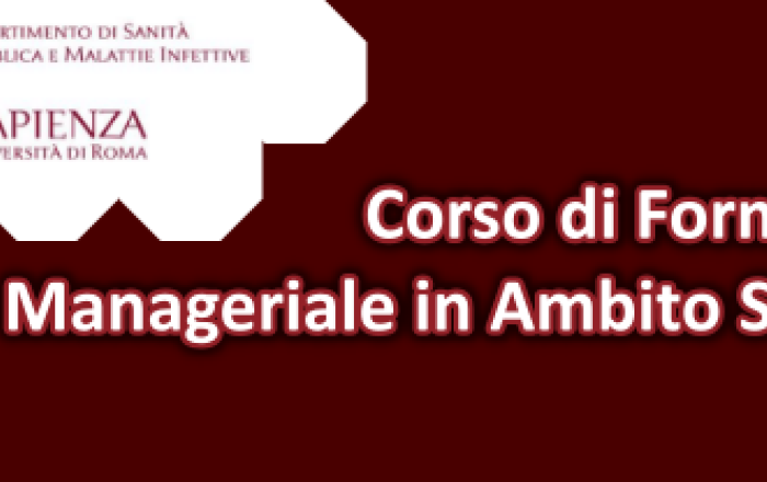 Corso di Formazione Manageriale in Ambito Sanitario– riapertura termini e scadenza di presentazione delle domande (26 giugno 2020)