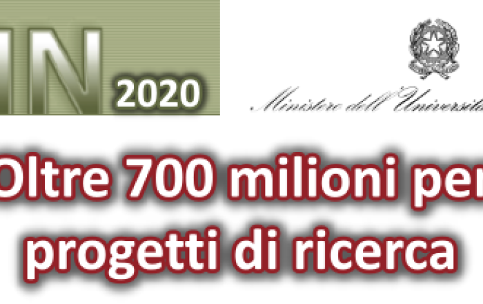 Bando PRIN 2020, oltre 700 milioni per progetti di ricerca