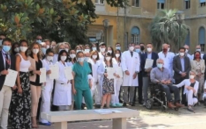 Il Policlinico Umberto I premia i lavoratori in prima linea nell'emergenza Covid