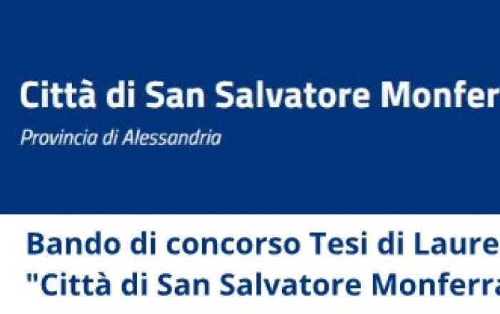 Bando di concorso Tesi di Laurea "Città di San Salvatore Monferrato"